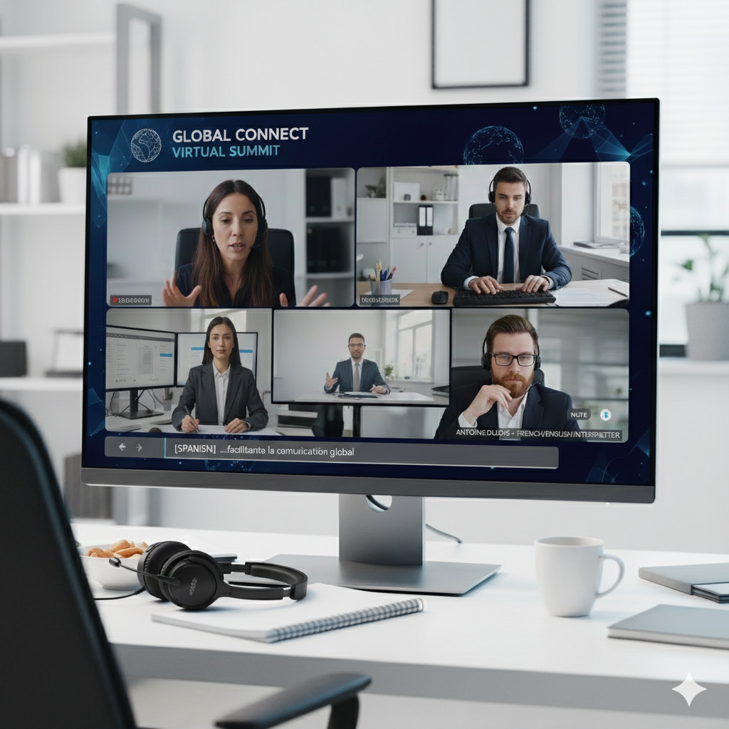 Plateformes & Équipements pour l'Interprétation en Ligne et les Événements Hybrides